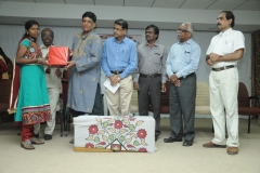 Presenting gifts to Staffs